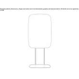 Sound-absorbing, free-standing office screen Ovada