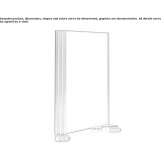 Freestanding, modular, multi-layer wooden office screen with wheels Zdralovi
