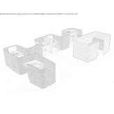 Sound-absorbing felt office screen Fryazevo