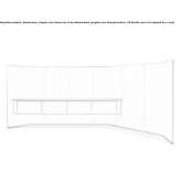 Freestanding office screen in tanned leather Studenok