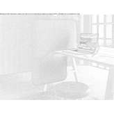 Acoustic wall separating the desk Pinch