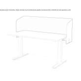 Sound-absorbing partition wall made of recycled PET Crowland