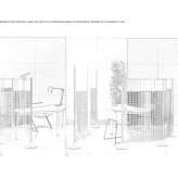 Freestanding modular PVC office screen Osini