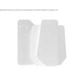 Sound-absorbing, free-standing fabric office screen Lunga