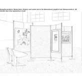 Free-standing fabric screen for a workstation Osini