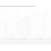 Sound-absorbing, free-standing office screen Tamarack