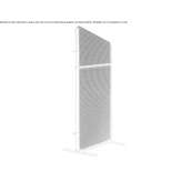 Office screen made of sound-absorbing fabric Banzkow