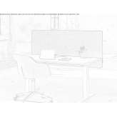 Sound-absorbing partition for the desktop Oepping