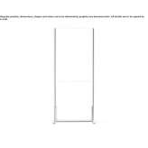 Freestanding screen made of glass and aluminum Ivanesti
