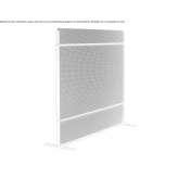 Office screen made of sound-absorbing fabric Banzkow