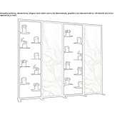 Freestanding modular office screen Marinici
