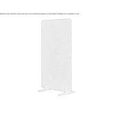 Sound-absorbing PET office screen Siebnen