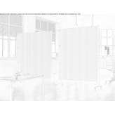 Sound-absorbing, free-standing office screen Roncone