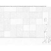 Fireproof polyester fiber wall panel Mouchard