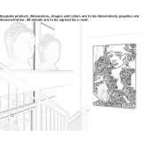 The author made an artistic print Antrain