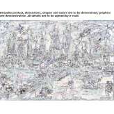 The author made an artistic print Antrain