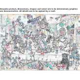 The author made an artistic print Antrain