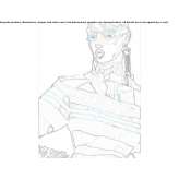 The author made an artistic print Antrain