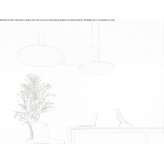 Fire-resistant, hanging acoustic fabric panel with integrated lighting Guestrow