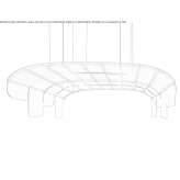 Hanging acoustic panel with integrated lighting Lovero