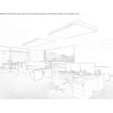 Air conditioning with Barrisol Biosourcée® modular islands Turceni