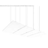 Fireproof Trevira® CS suspended acoustic panel Lopatari