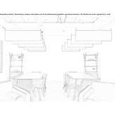 Acoustic partitions made of polyester fiber Foehren