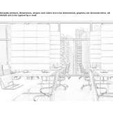 Acoustic partitions made of polyester fiber Foehren