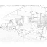 Acoustic partitions made of polyester fiber Mouchard
