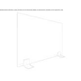 Desktop glass barrier Perryton