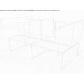Protective barrier made of plexiglass Orla