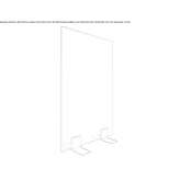 Freestanding glass security barrier Perryton