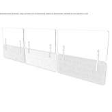 PMMA desk barrier for second level on acoustic panel Nevoy