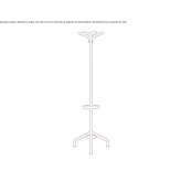Plastic office hanger with umbrella stand Leiden