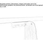 Aluminum office hanger mounted on the wall Subotica