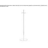 Stainless steel clothes rack Walnut