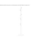 Powder-coated steel clothes rack Aled