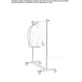 Clothes hanger made of chrome-plated steel Manteo