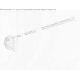 Aluminum clothes hanger mounted on the wall Loehne