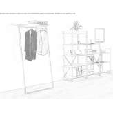 Clothes hanger made of powder-coated steel Revda