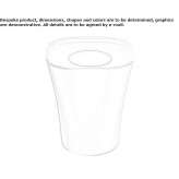 Polypropylene waste paper bin Virserum
