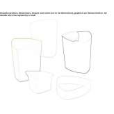 Polypropylene waste paper bin Prosek