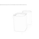 Steel waste paper bin Raymond