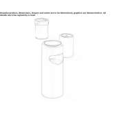 Technopolymer waste paper bin Varteju