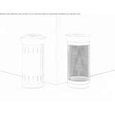 Steel waste paper bin Morhange