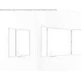 Wall-mounted modular steel office board Roswell