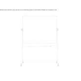 Swivel aluminum office board on wheels Niederau