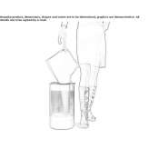 Steel umbrella stand Charlieu