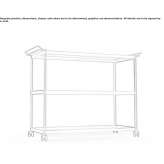 Glass and aluminum trolley Copiague