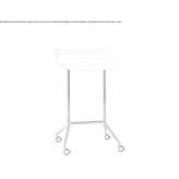 Powder-coated aluminum lectern Bioul